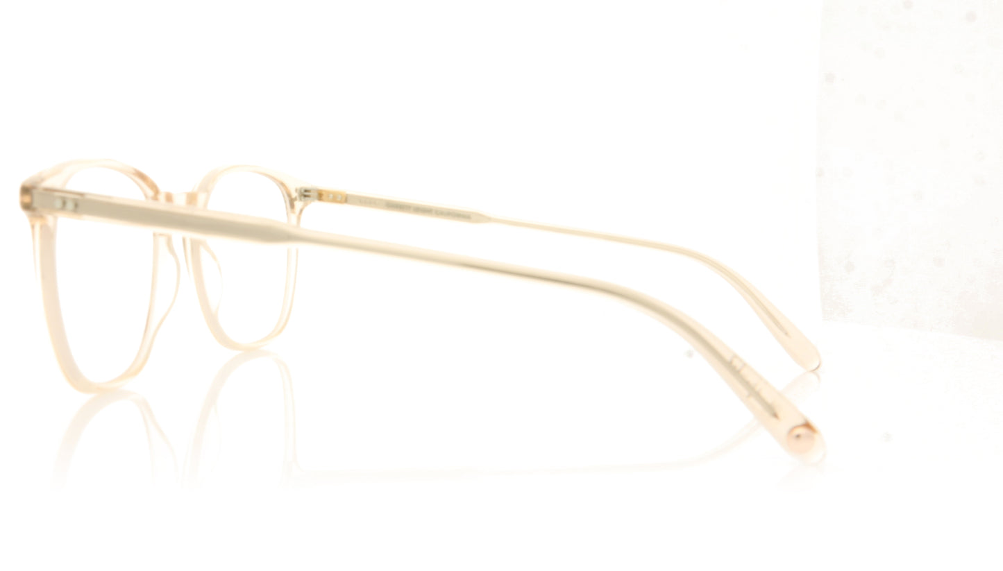 Garrett Leight Doreen 1087 SHCR Shell Crystal Glasses - Side