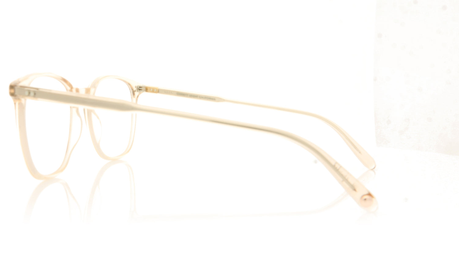 Garrett Leight Doreen 1087 SHCR Shell Crystal Glasses - Side