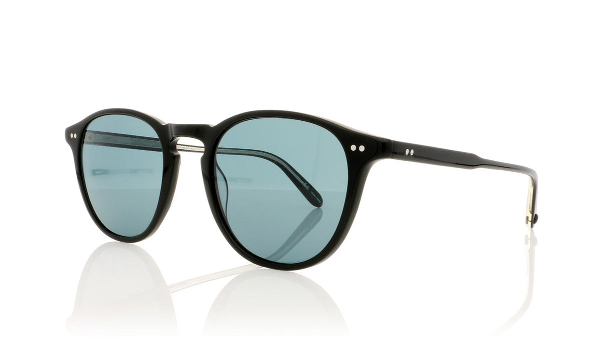 Garrett Leight Hampton 2001 BK/BS PLR Black Sunglasses - Angle