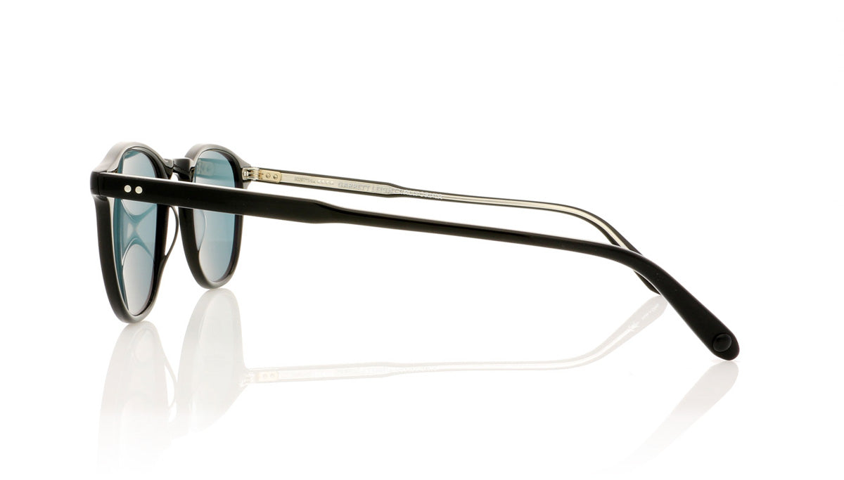 Garrett Leight Hampton 2001 BK/BS PLR Black Sunglasses - Side