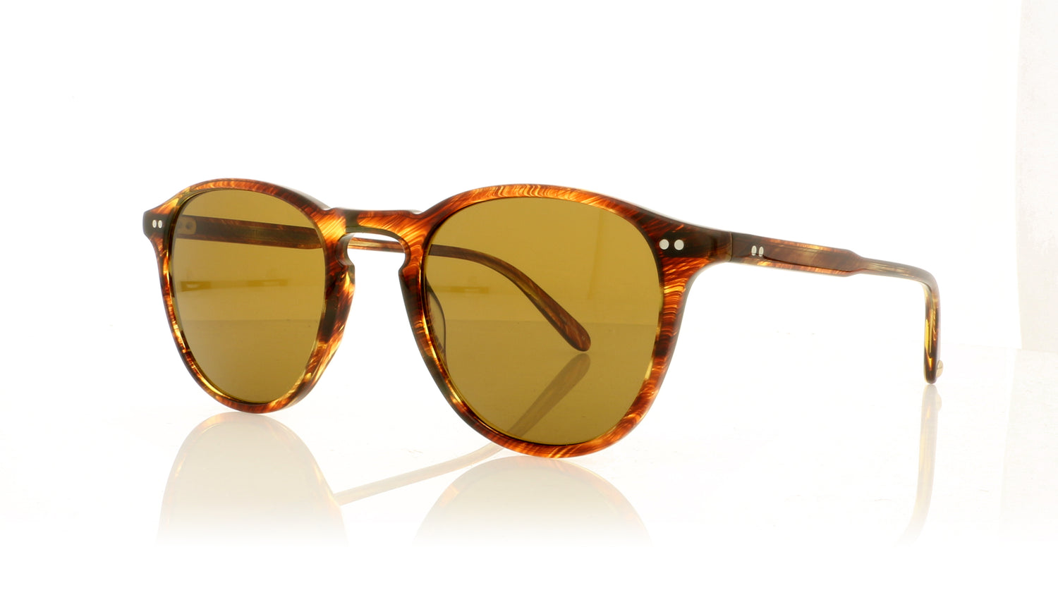 Garrett Leight Hampton 2001 CN Chesnut Sunglasses - Angle