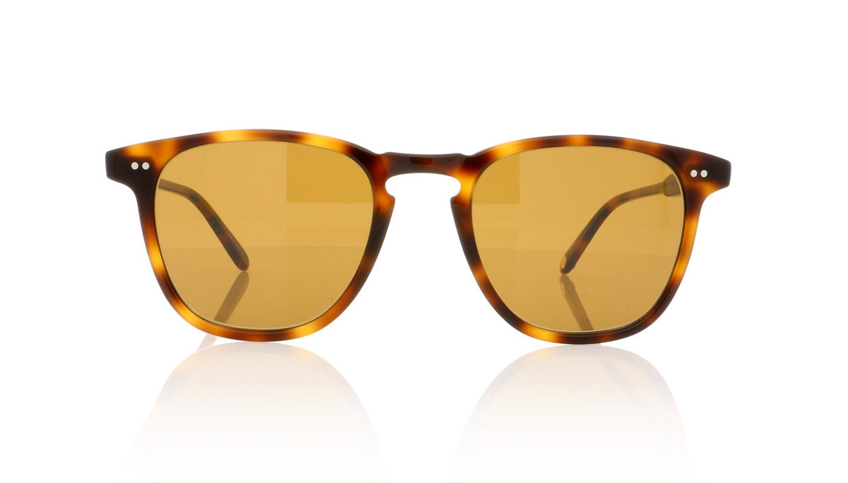 Garrett Leight Brooks 2002 CSBRN/SPFCOF Classic Brown Tortoise Sunglasses - Front