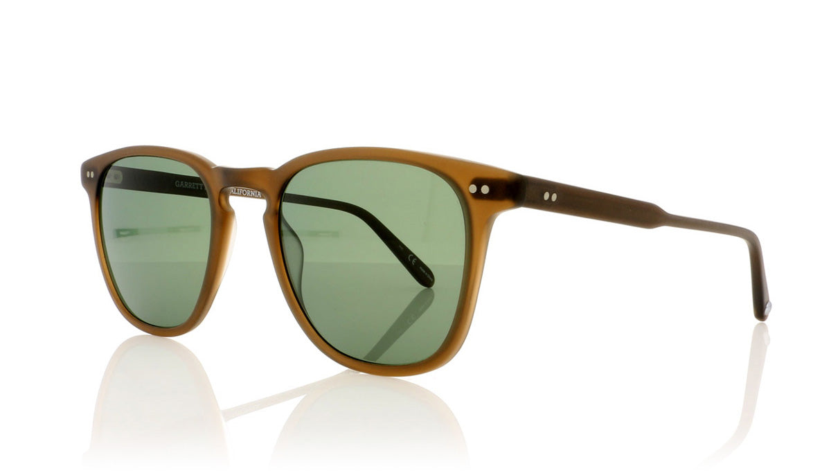 Garrett Leight Brooks 2002 MESP/G15 PLR Matte Espresso Sunglasses - Angle