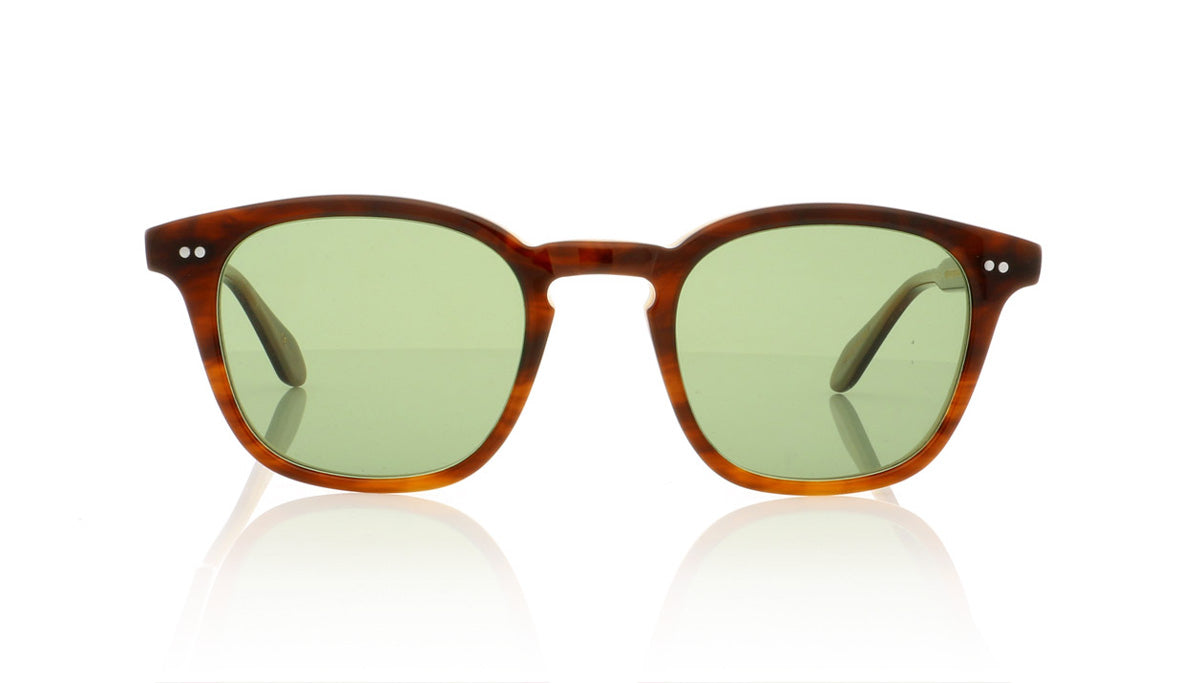 Garrett Leight Mark McNairy 224 Dark Brown Laminate Sunglasses - Front