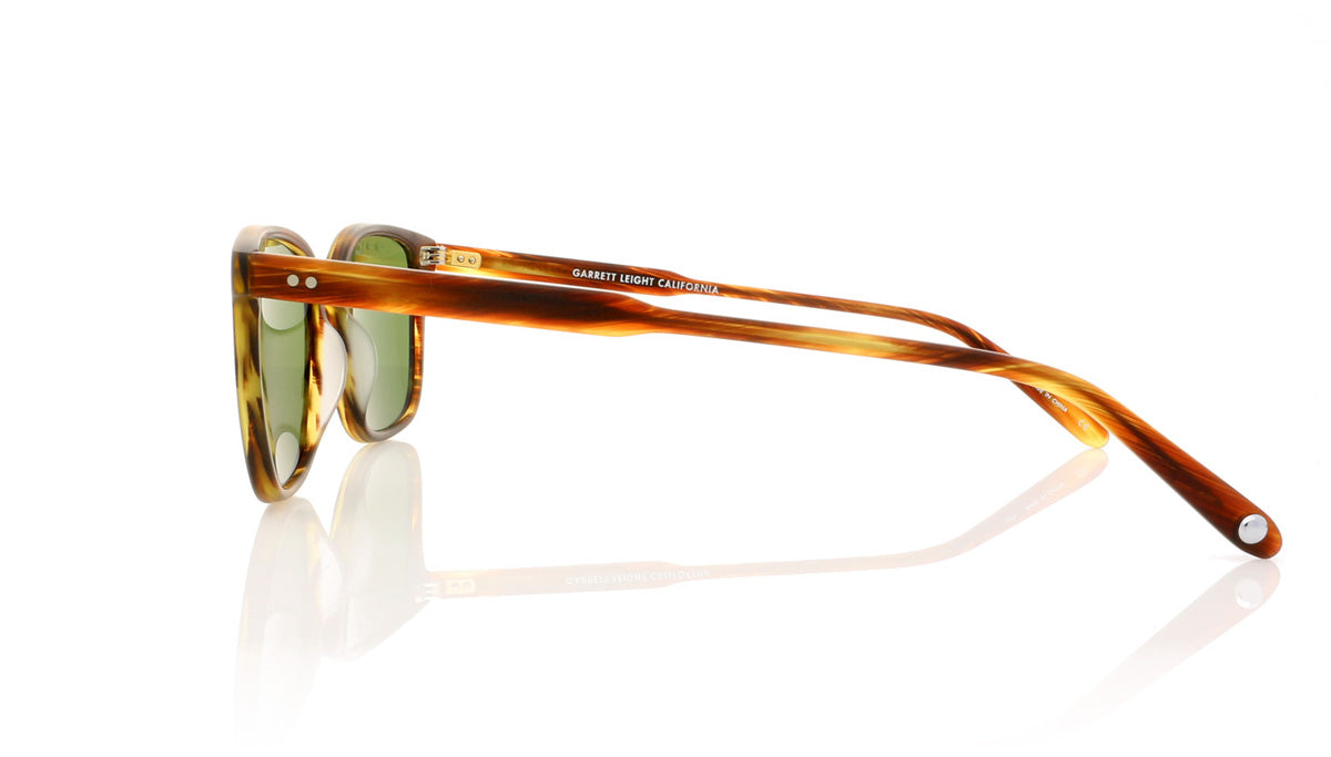 Garrett Leight Bryn Mawr 2043 MCN/G PLR Matte Chestnut Sunglasses - Side