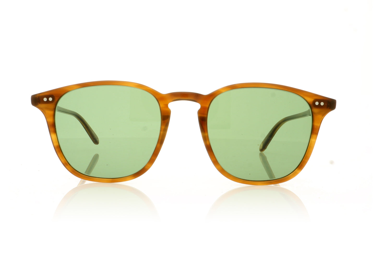 Garrett Leight Clark 2049 DB/SFPGN Demi Blonde Sunglasses - Front