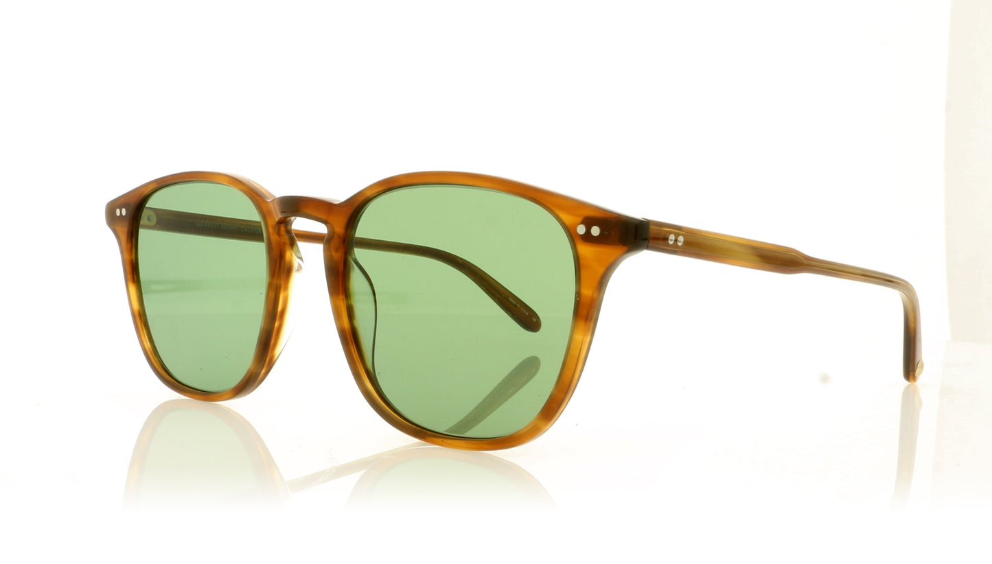 Garrett Leight Clark 2049 DB/SFPGN Demi Blonde Sunglasses - Angle