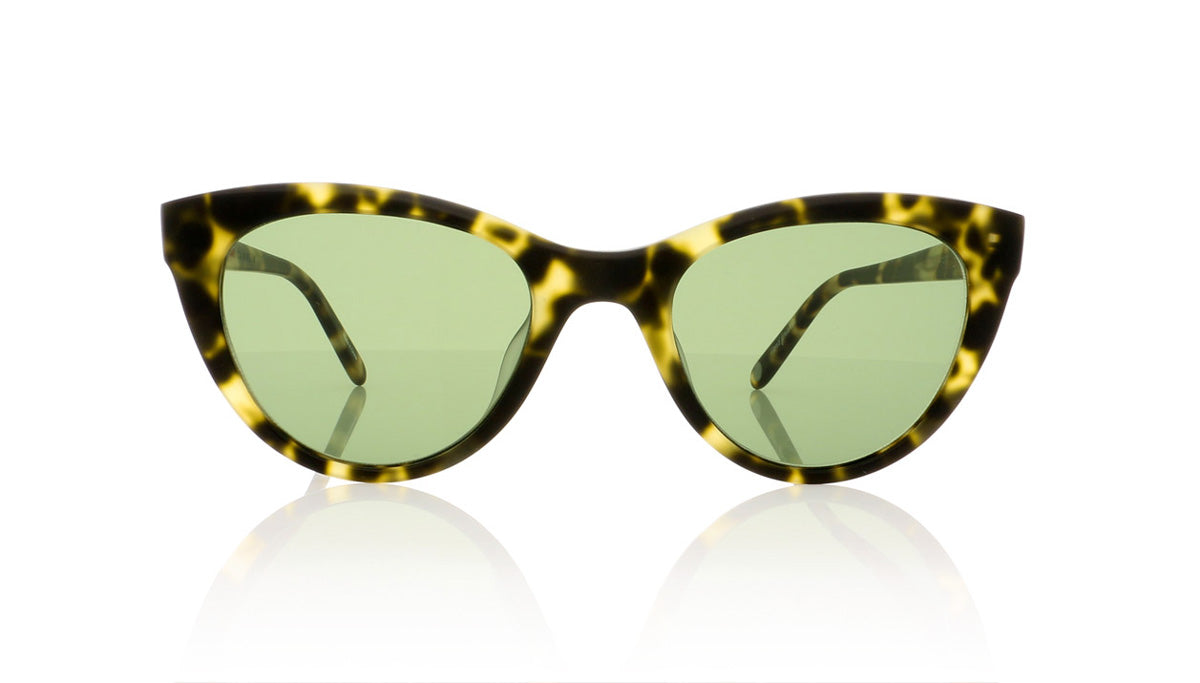Garrett Leight Clare Vivier 2053 TOR Matte Tokyo Spotted Tortoise Sunglasses - Front