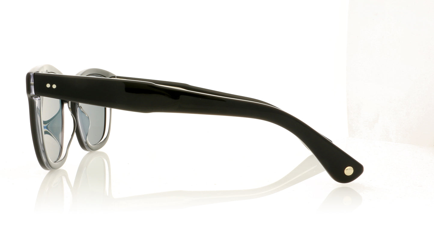 Garrett Leight Calabar 2062 BKLCY/SFBS Black laminate crystal Sunglasses - Side