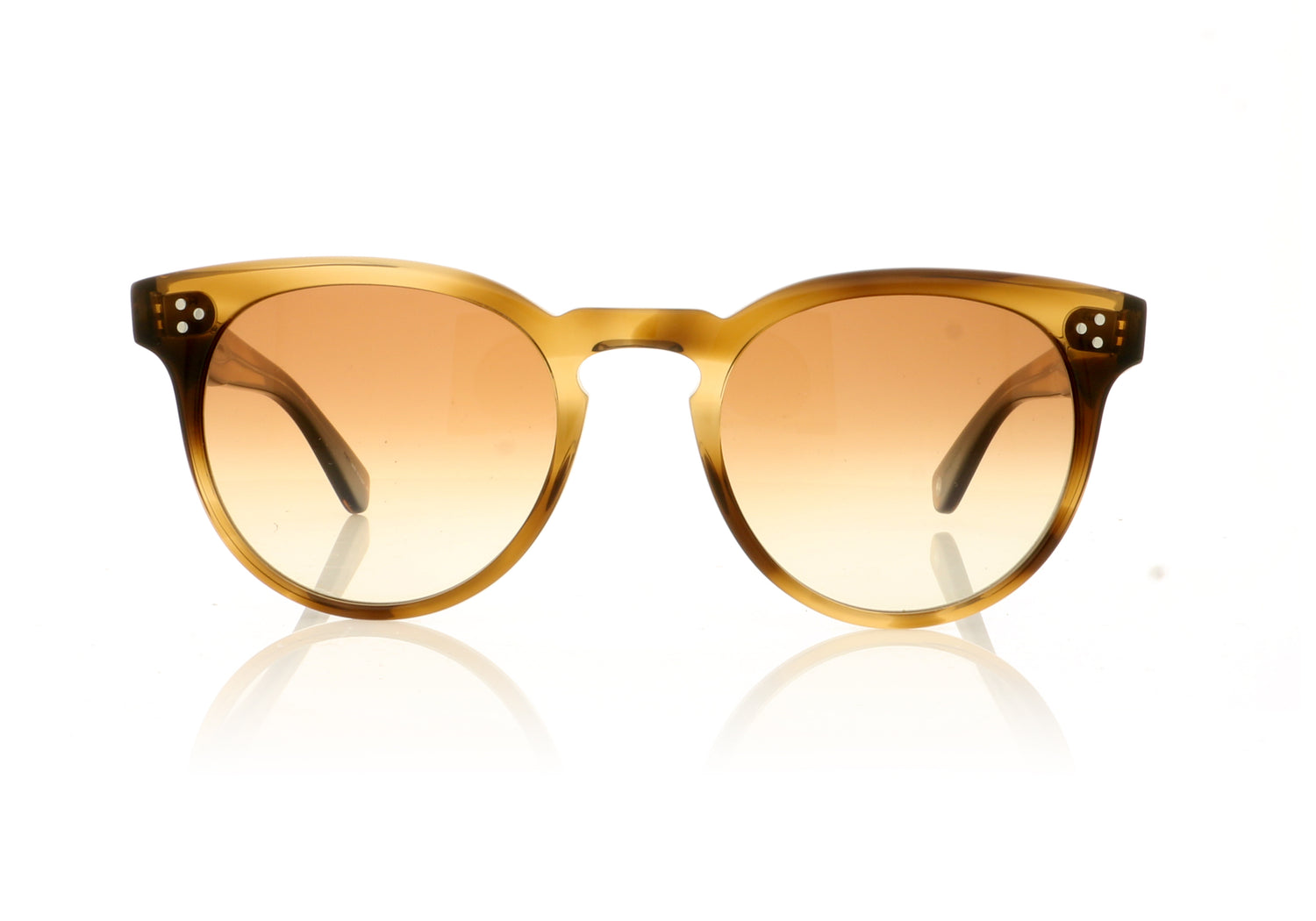 Garrett Leight Boccaccio 2072 KHT/YBG Khaki Tortoise Sunglasses - Front