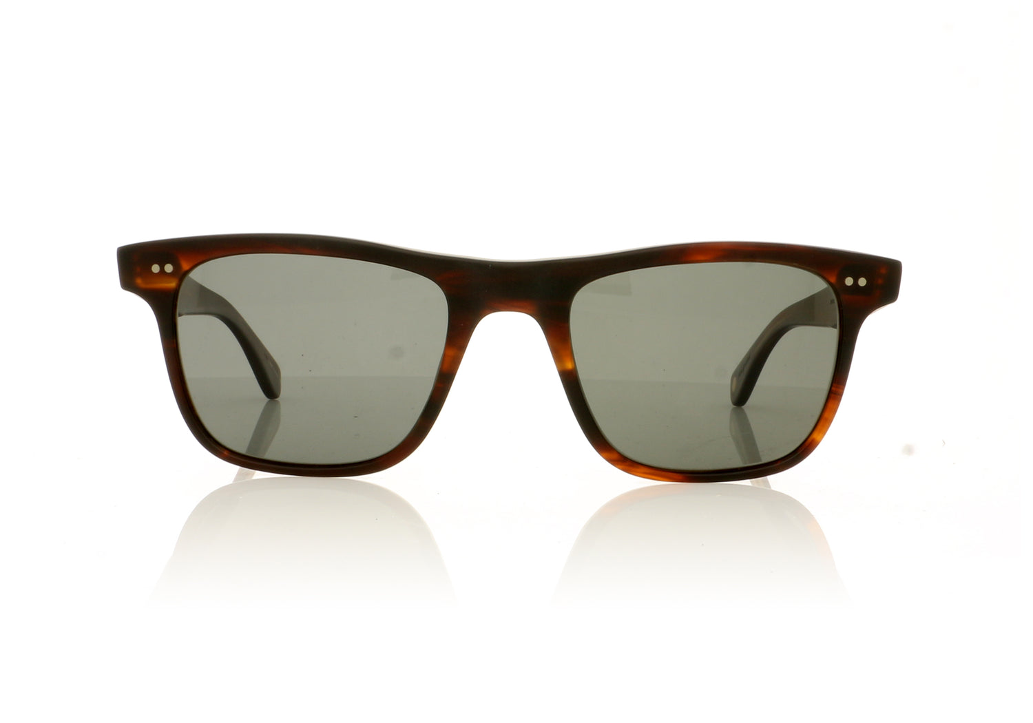 Garrett Leight Wavecrest 2075 MMAT/SFGRNG Matte Mahogany Sunglasses - Front