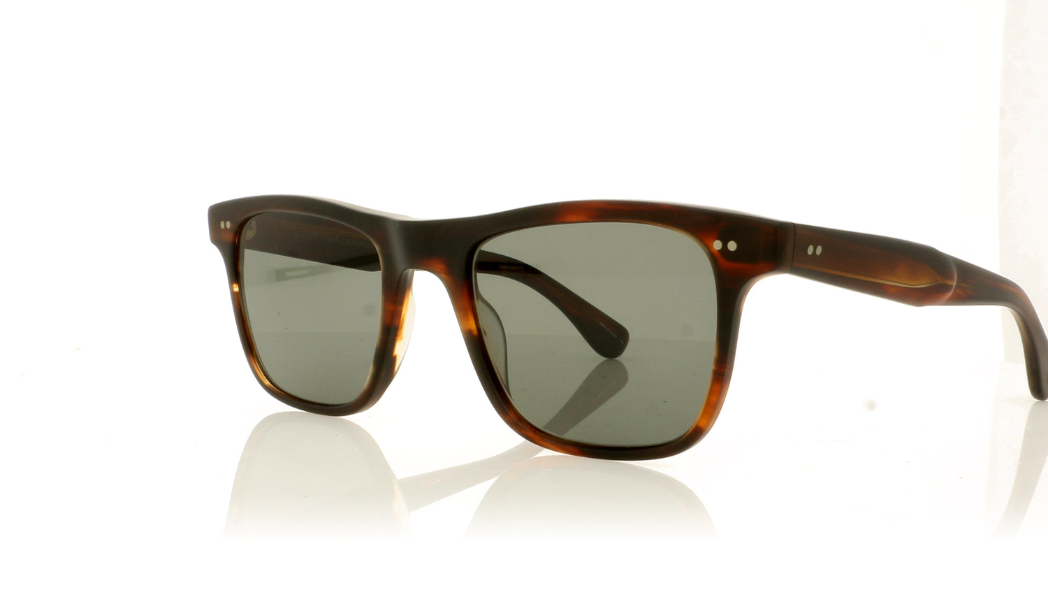 Garrett Leight Wavecrest 2075 MMAT/SFGRNG Matte Mahogany Sunglasses - Angle