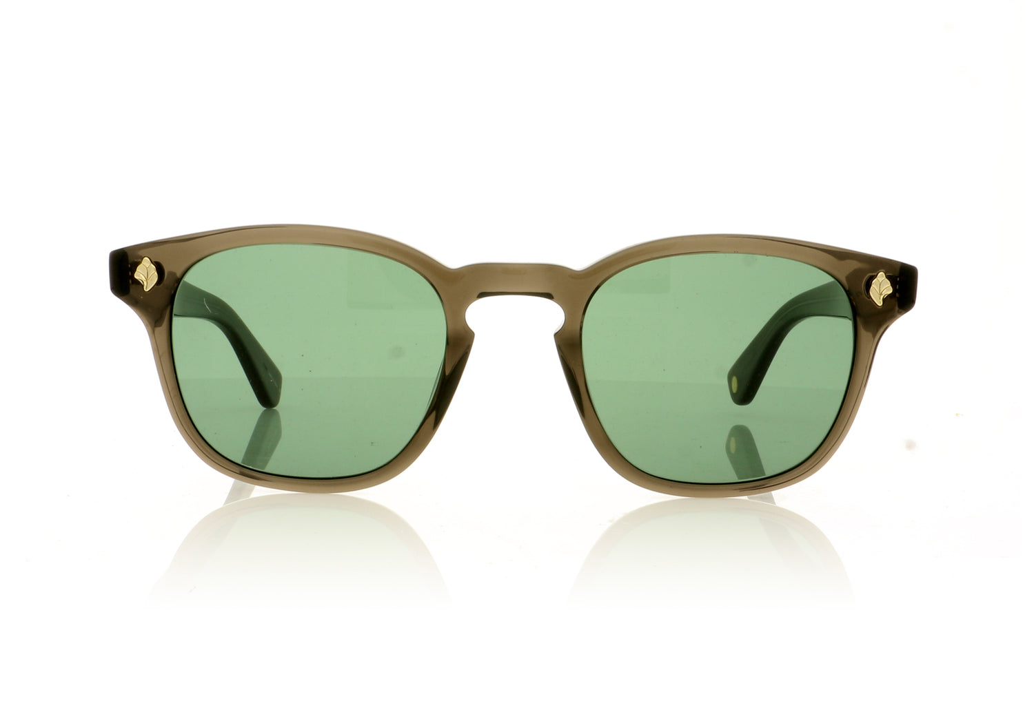 Garrett Leight Ace 2081 BLGL/SFPG15 Black Sunglasses - Front