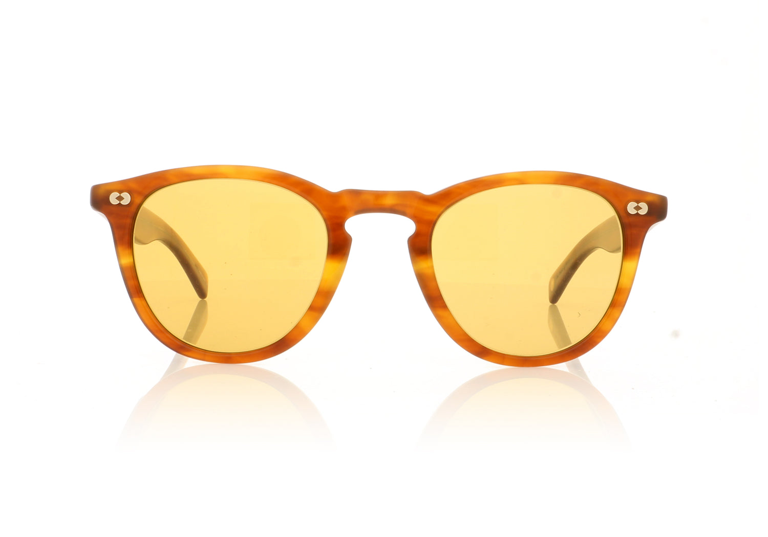 Garrett Leight Hampton X 2082 2082 Honey Amber Sunglasses - Front