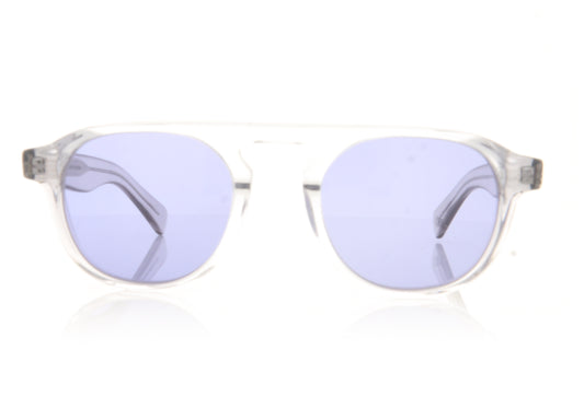Garrett Leight Harding X 2092 LLG/DBBL Clear Sunglasses - Front