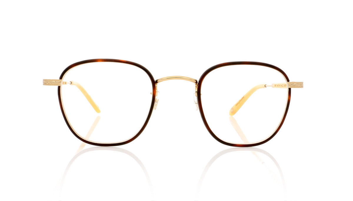 Garrett Leight Grant 3009 AMT G HB Amber Tortoise Glasses - Front