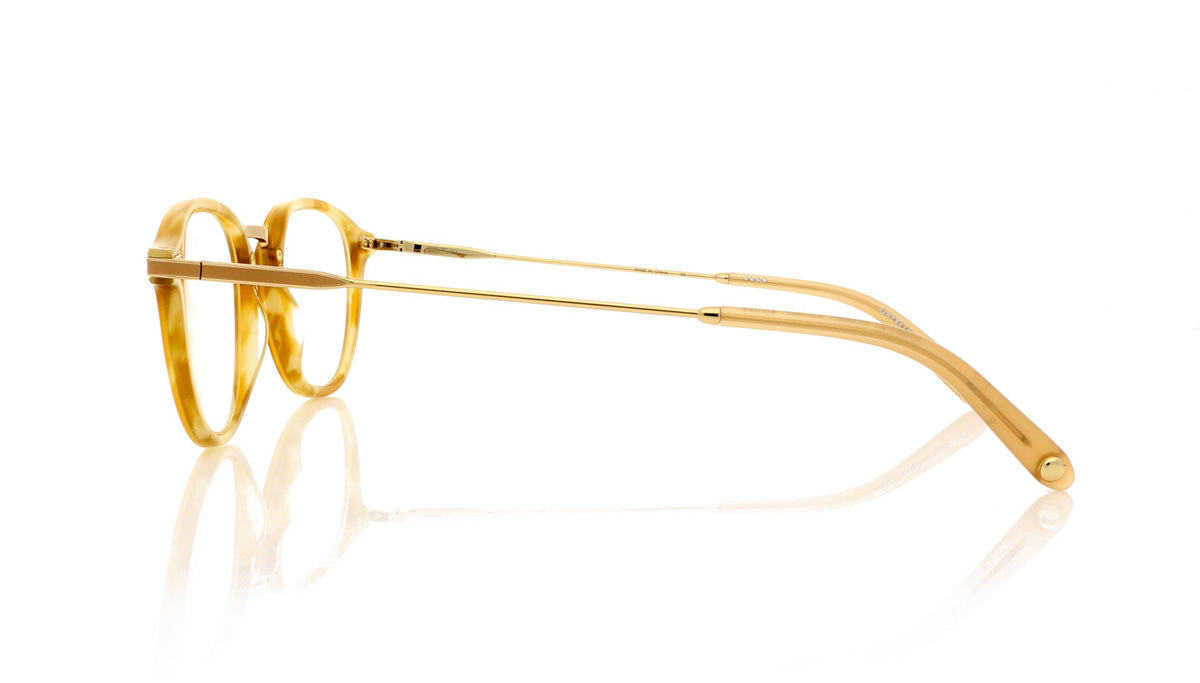 Garrett Leight Hampton Combo BSH-BN Blonde Shell Glasses - Side