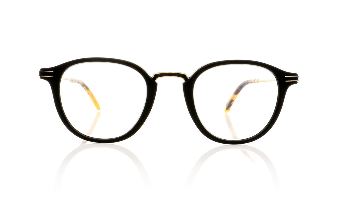 Garrett Leight Hampton Combo MBK-DKT Matte Black Glasses - Front