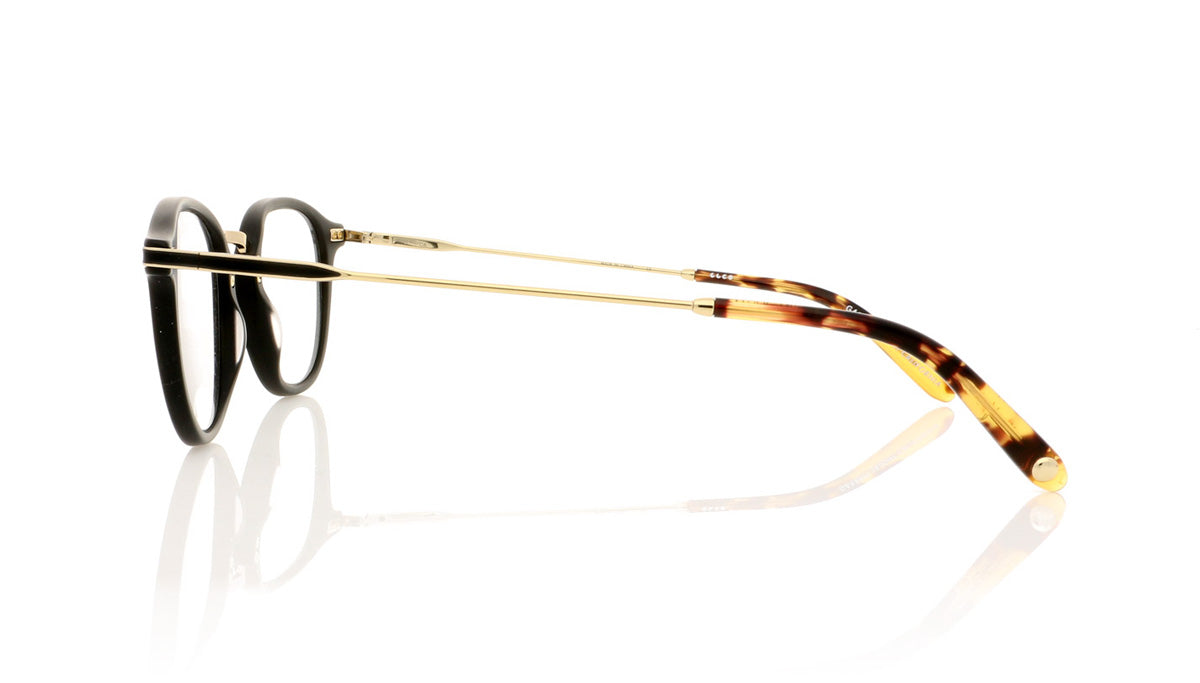 Garrett Leight Hampton Combo MBK-DKT Matte Black Glasses - Side