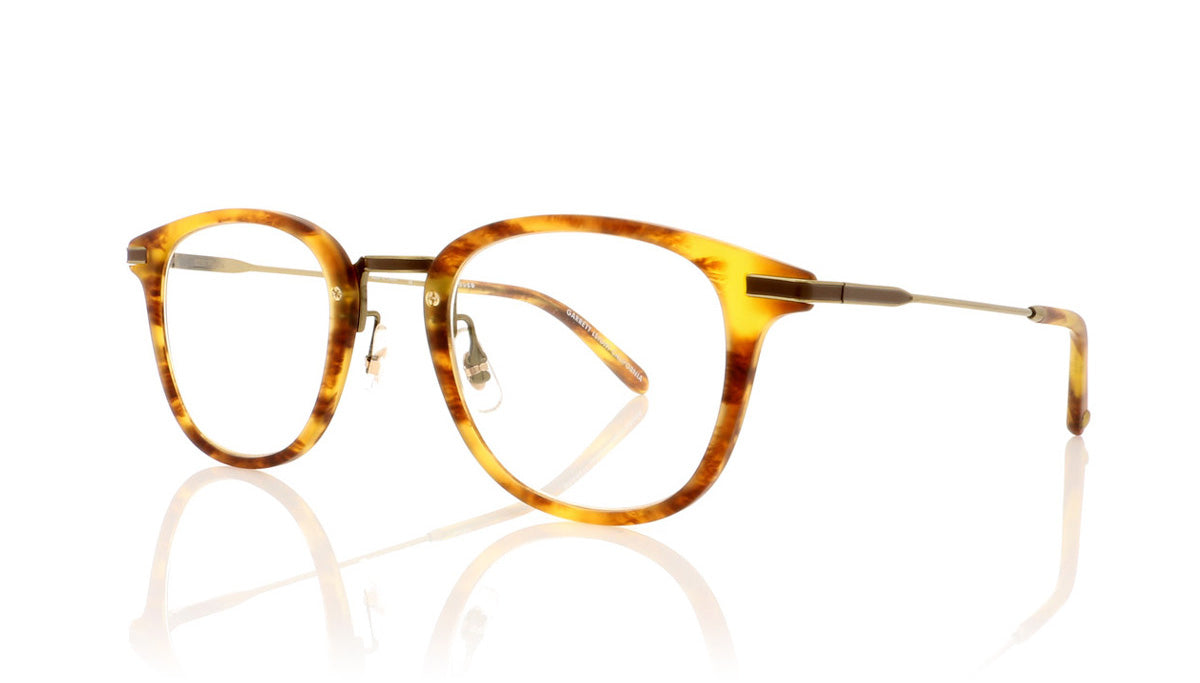 Garrett Leight Kinney Combo 3018 MPIW Matte Pinewood Glasses - Angle