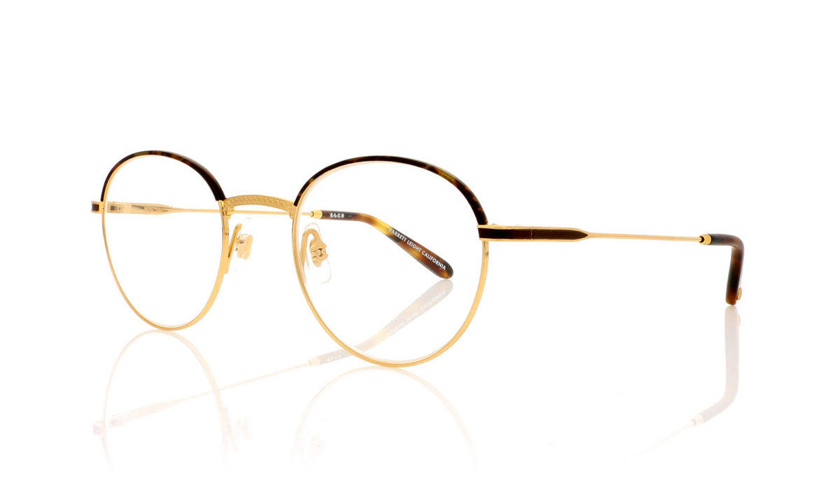 Garrett Leight Cloy 3019 BBT-MG Tortoise Matte Gold Glasses - Angle