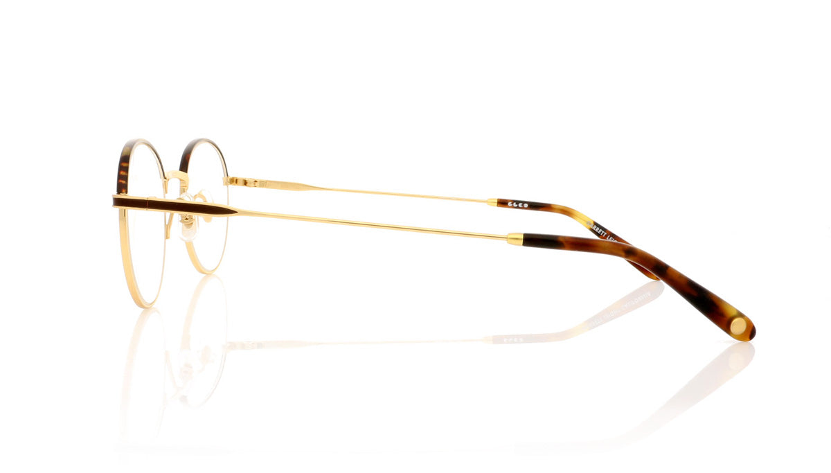 Garrett Leight Cloy 3019 BBT-MG Tortoise Matte Gold Glasses - Side