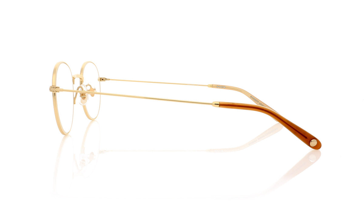 Garrett Leight Cloy 3019 G-CL Gold Caramel Laminate Glasses - Side