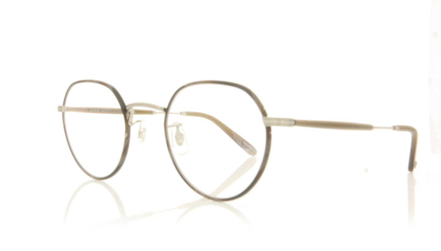Garrett Leight Robson 3056 DKWR-BS-HZL Dark Wave Glasses - Angle