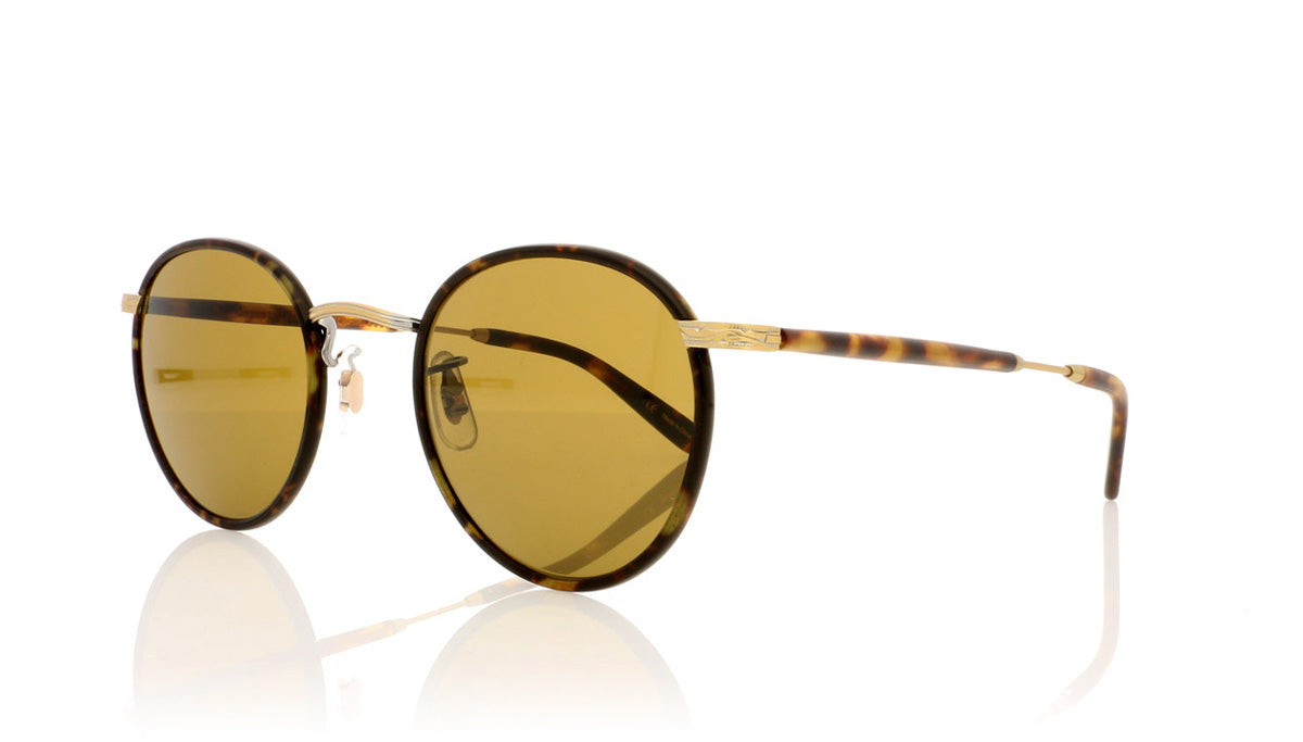 Garrett Leight Wilson M 4005 BBT-MST/PBN Brb Trt Sunglasses - Angle