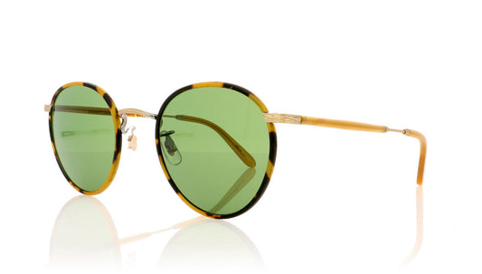 Garrett Leight Wilson M 4005 TT-AH/PGN Tk Trt Sunglasses - Angle