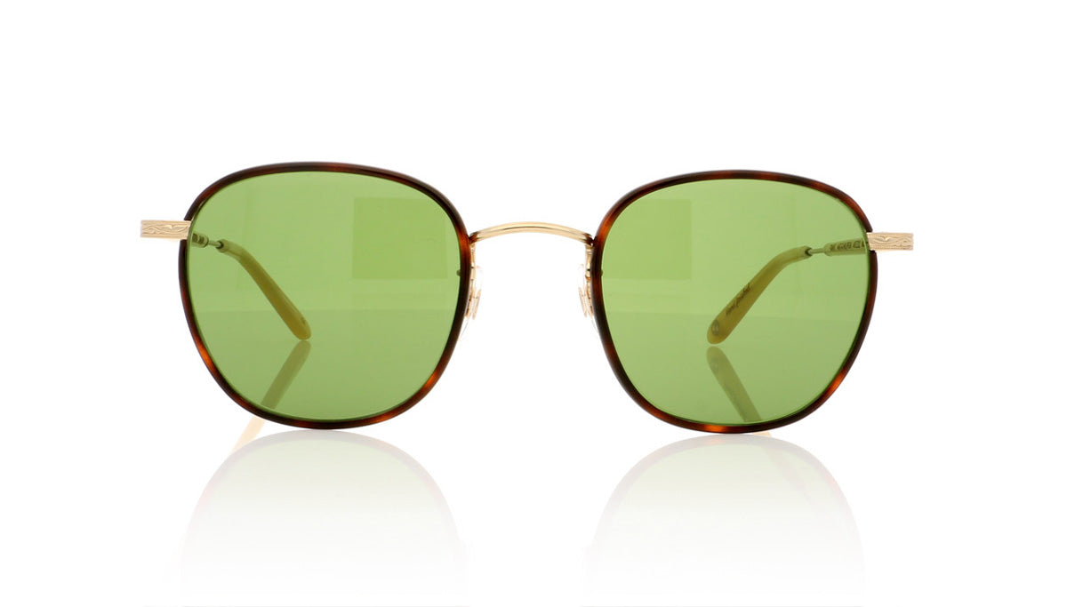 Garrett Leight Grant 4009 AMT-G-HB/PGN Amber Tortoise Sunglasses - Front