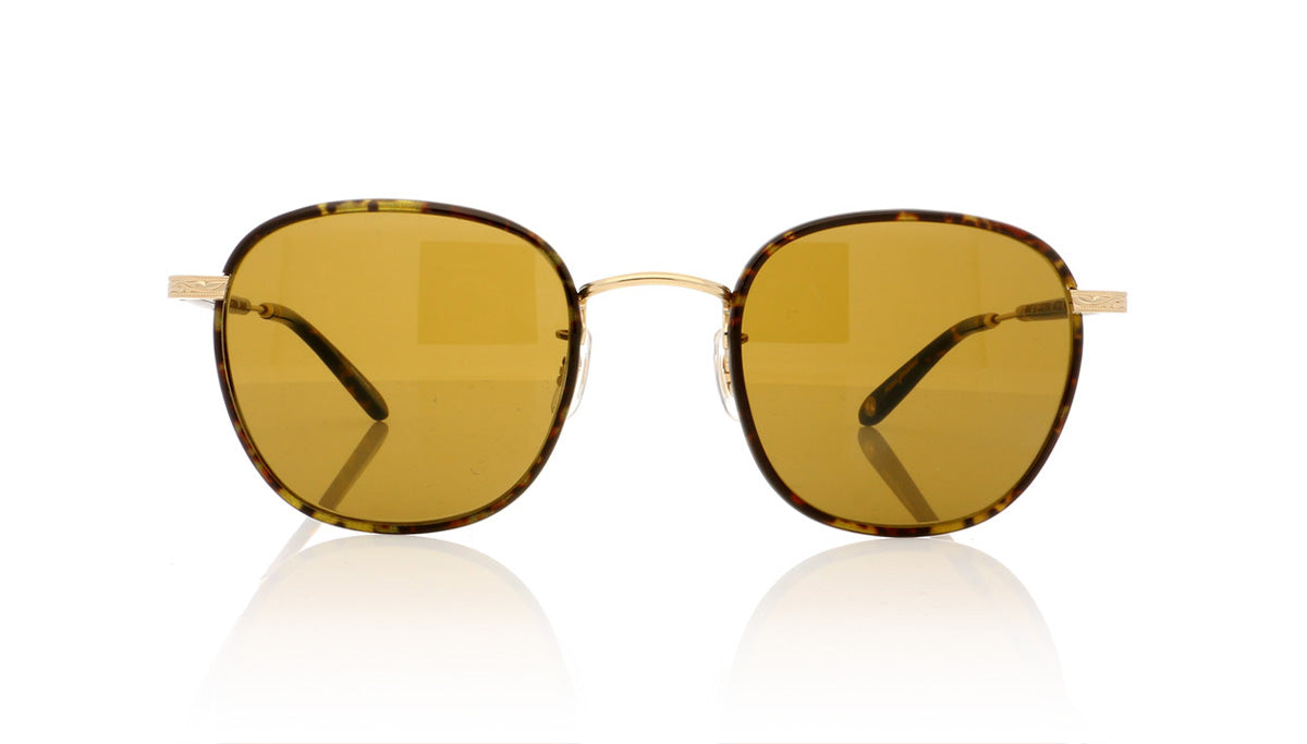 Garrett Leight Grant 4009 BBT-G-DKT/PBN Bourbon Tortoise Sunglasses - Front