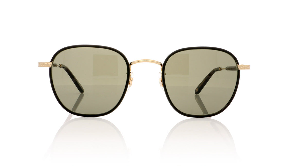 Garrett Leight Grant 4009 MBK/G/BKMT/PGY Matte Black Sunglasses - Front