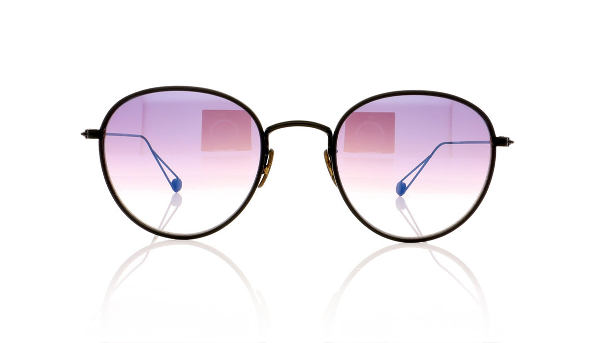 Garrett Leight Paloma 4011 MBK-BK/MVGM Matte Black Sunglasses - Front