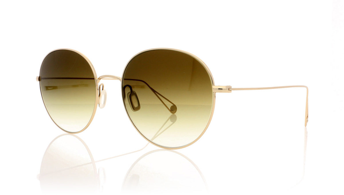 Garrett Leight Valencia 4012 G/OG Gold Sunglasses - Angle