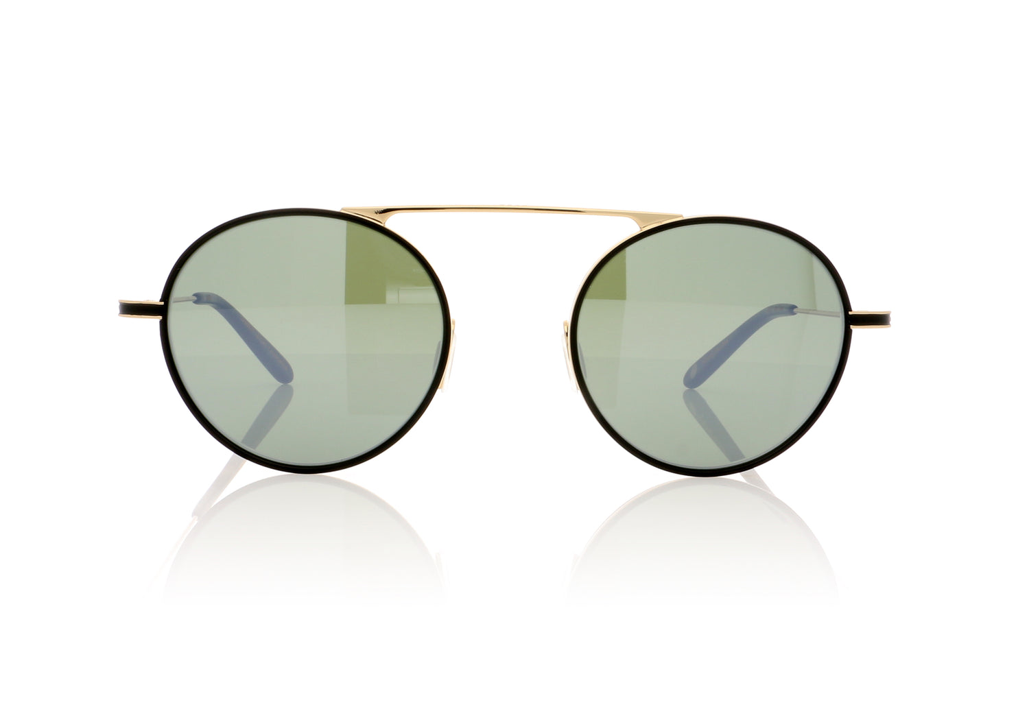 Garrett Leight Zeno MBK-G-MBK Matte Black Sunglasses - Front