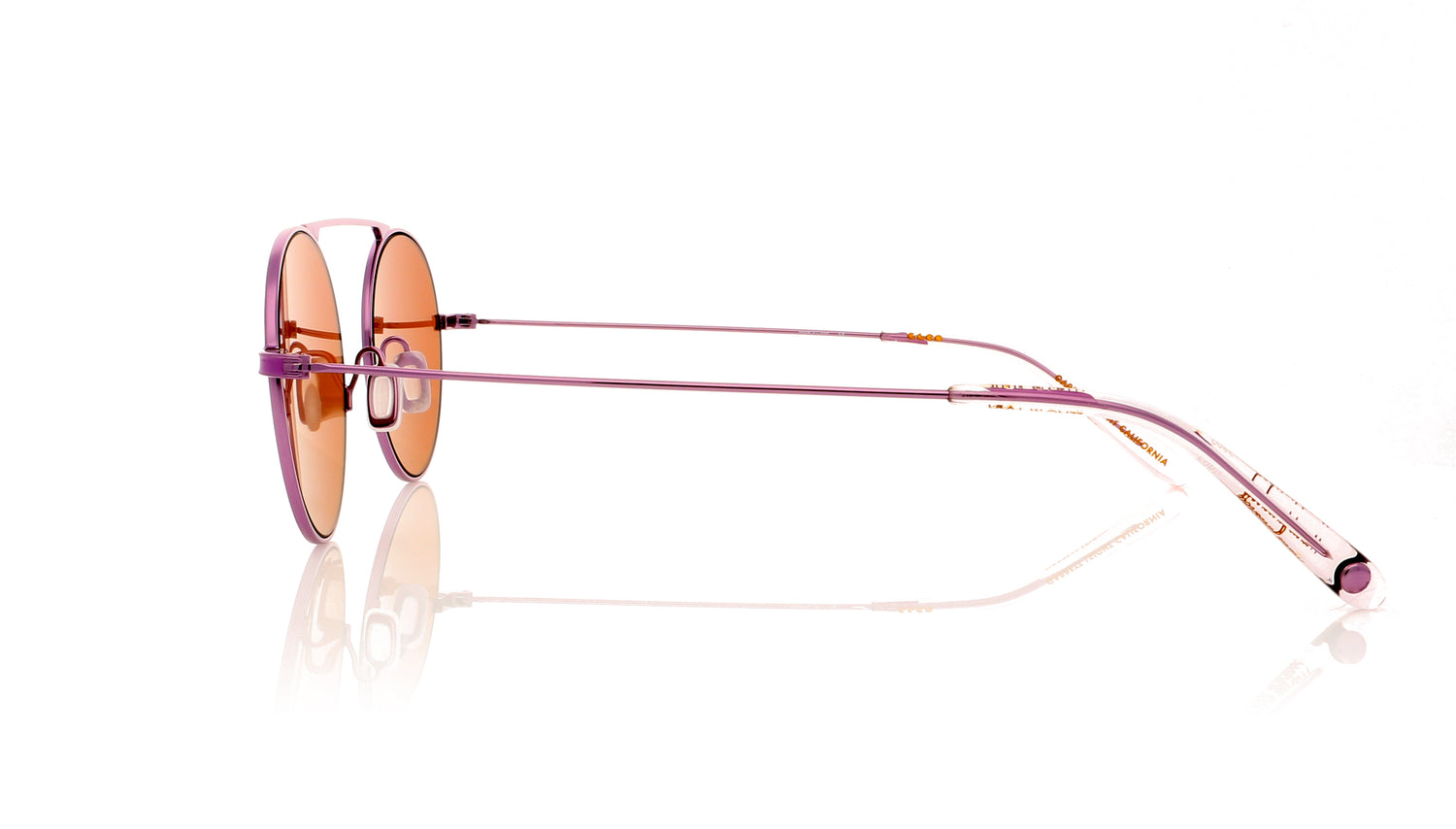 Garrett Leight Zeno M 4014 PU-LA Purple lavendar Sunglasses - Side