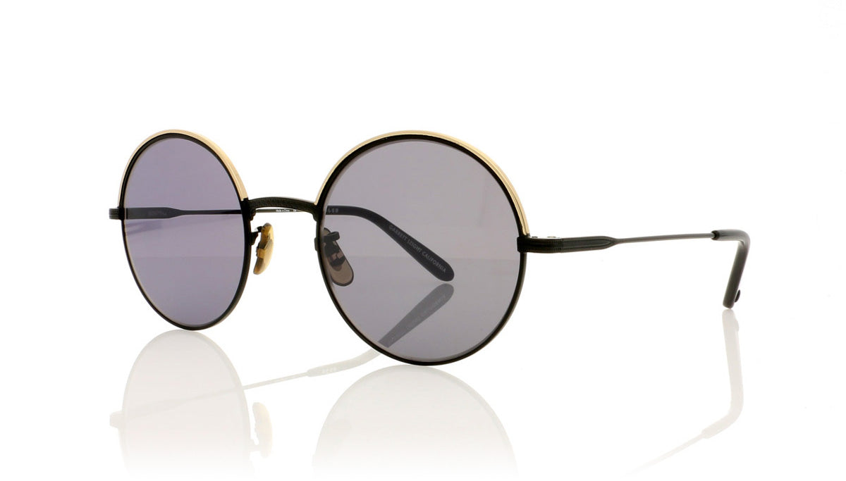 Garrett Leight Seville 4024 MBK/SFMBKM Matte Black Sunglasses - Angle