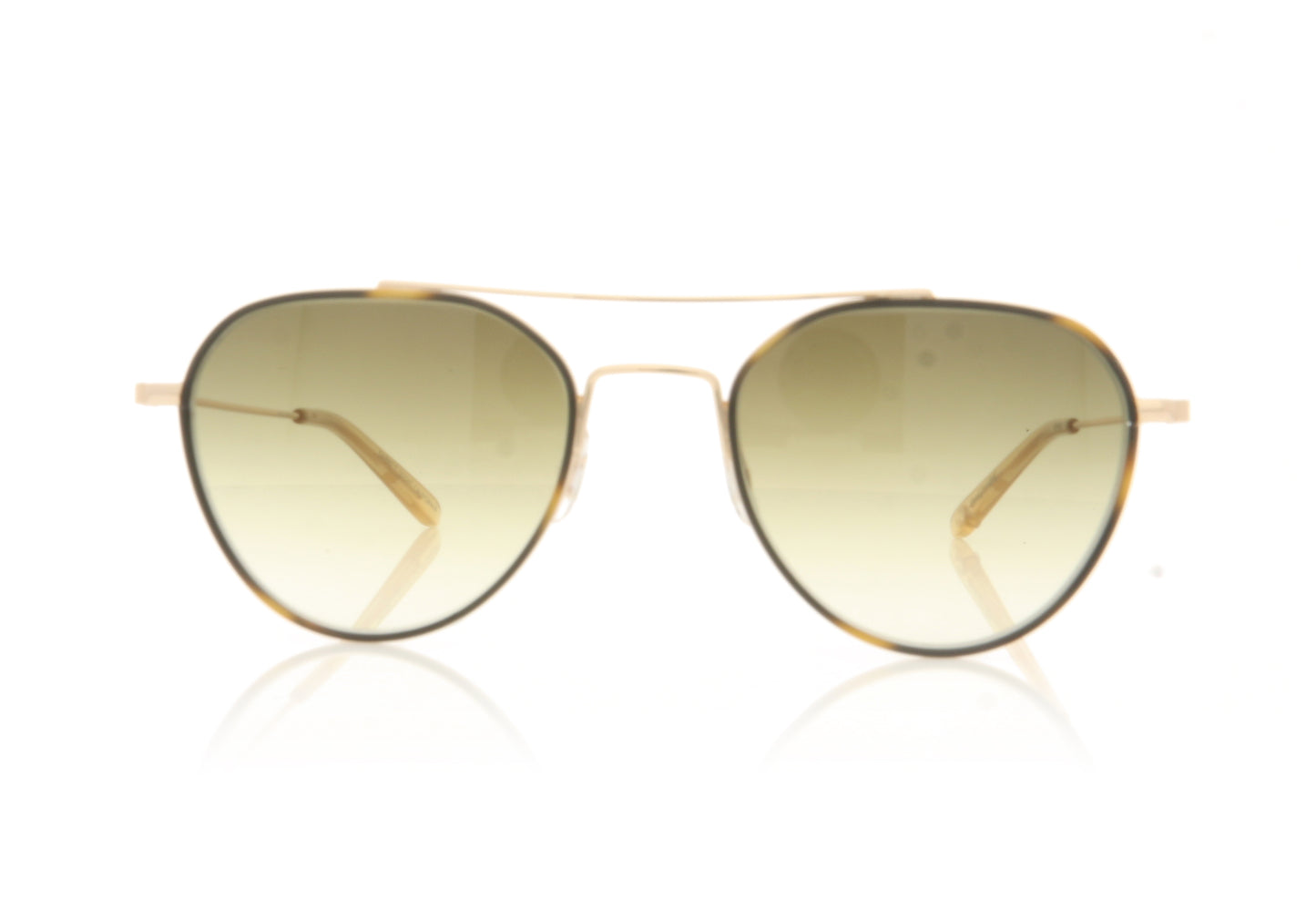 Garrett Leight San Miguel 4055 TE-G-B/OG Tiger Eye Gold Sunglasses - Front