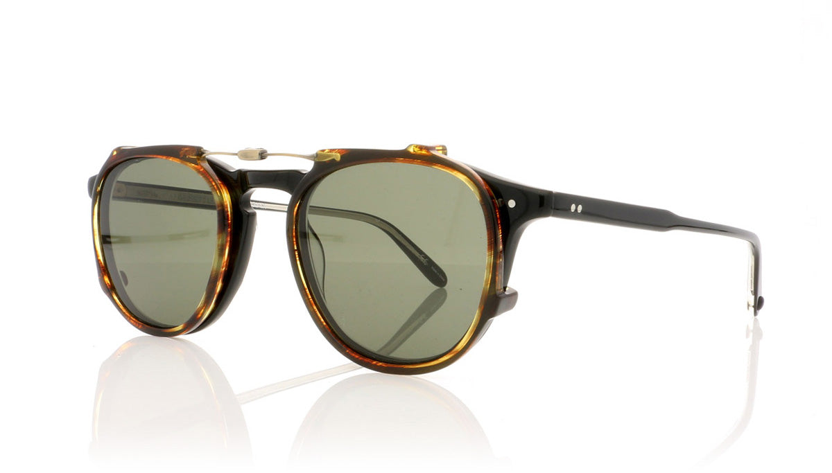 Garrett Leight Hampton 5001 CN Chestnt Clip - Angle
