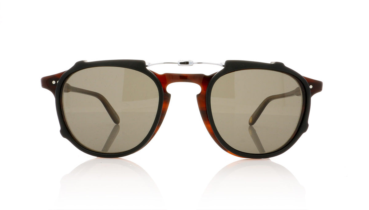 Garrett Leight Hampton 5001 MBK Mat Black Clip - Front