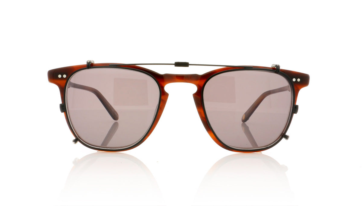 Garrett Leight Brooks 5006 MBK/GRY Mat Black Clip - Front
