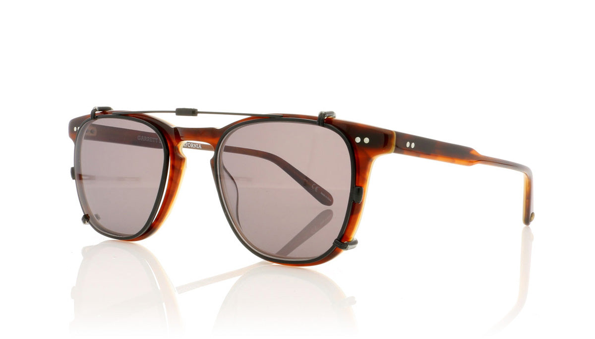 Garrett Leight Brooks 5006 MBK/GRY Mat Black Clip - Angle