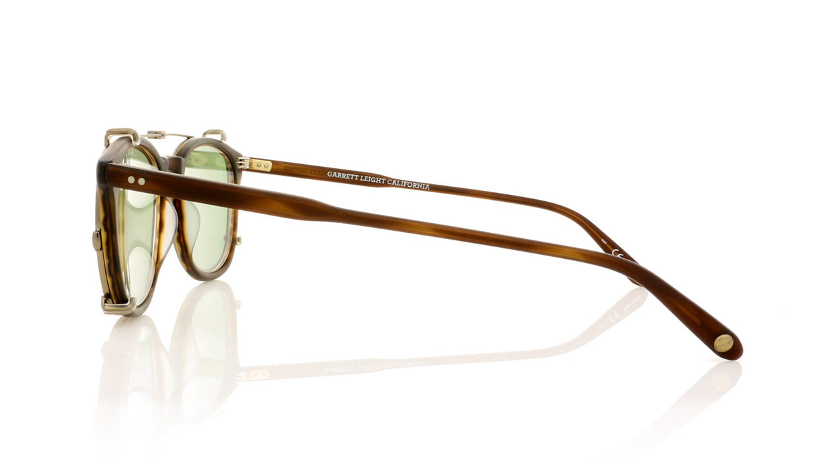 Garrett Leight Kinney 5007 G/GRN Gold Clip - Side