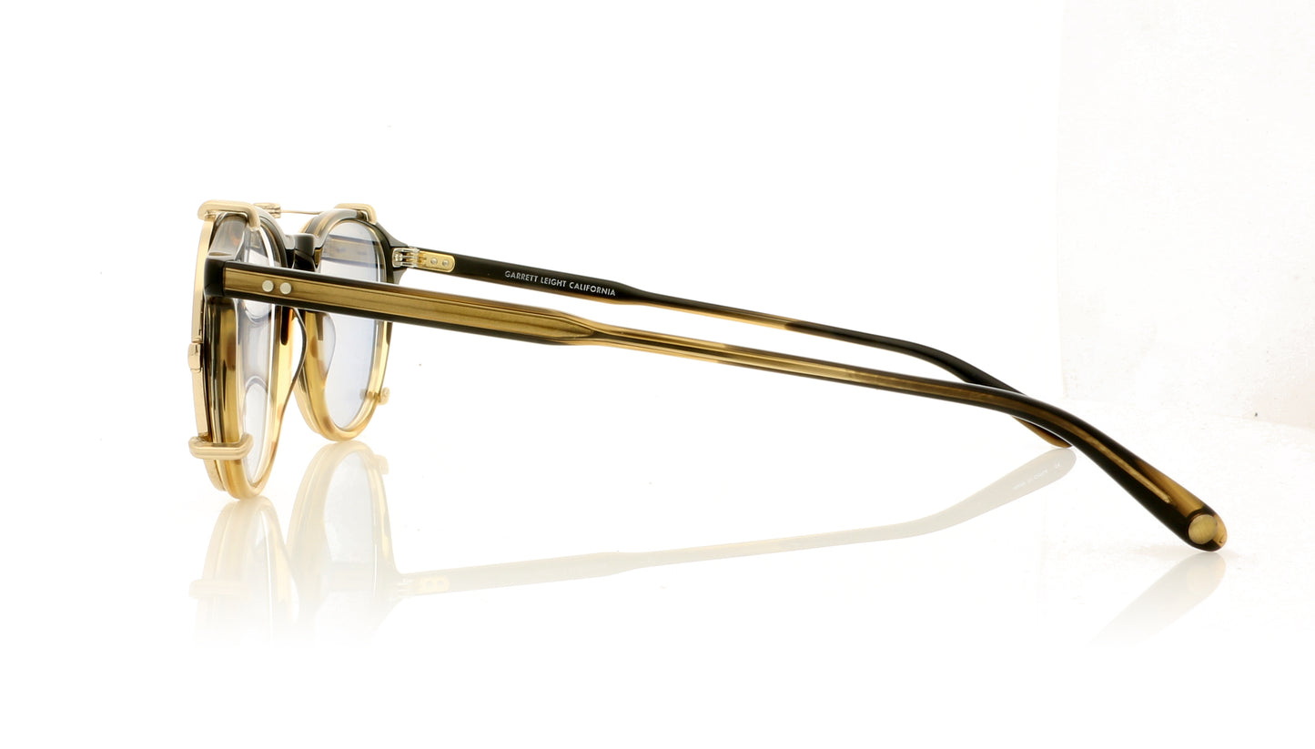 Garrett Leight Hampton Clip M G/BLUSHM Gold Clip - Side