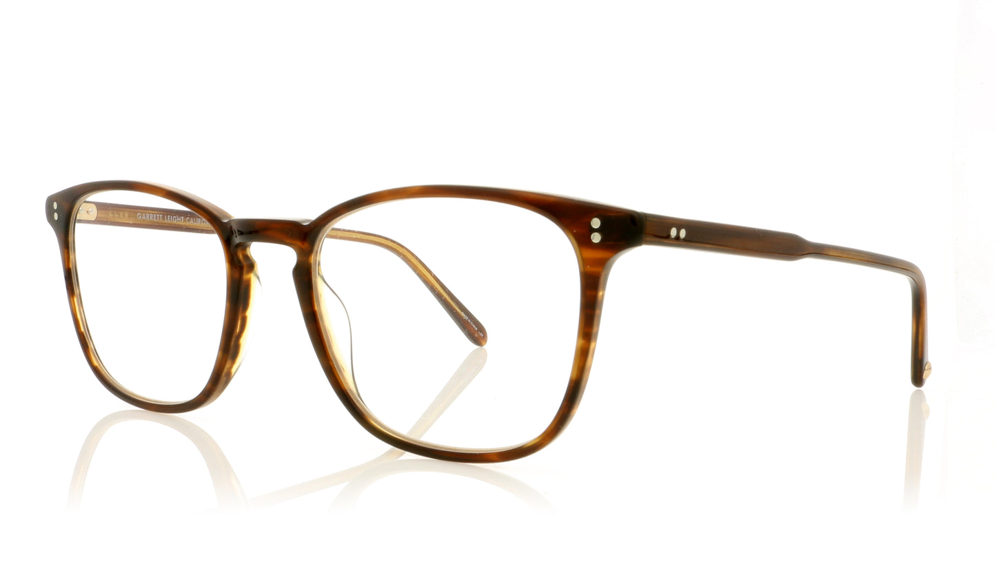 Garrett Leight Boon BRT Brandy Tortoise Glasses - Angle