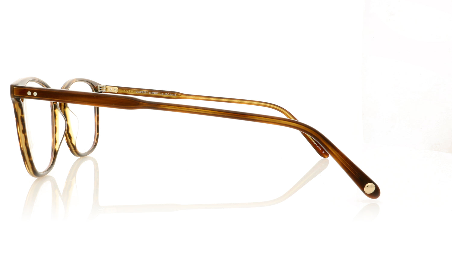 Garrett Leight Boon BRT Brandy Tortoise Glasses - Side