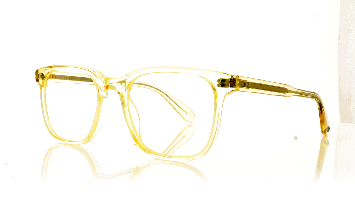 Garrett Leight Emperor PG Pure Glass Glasses - Angle