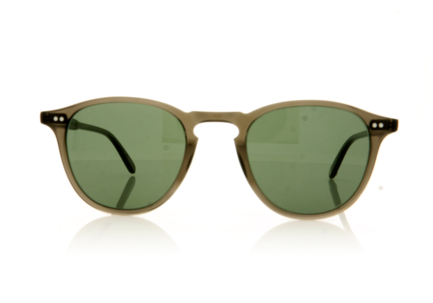 Garrett Leight Hampton 2001 BLGL/SFPG15 Black Glass Sunglasses - Front