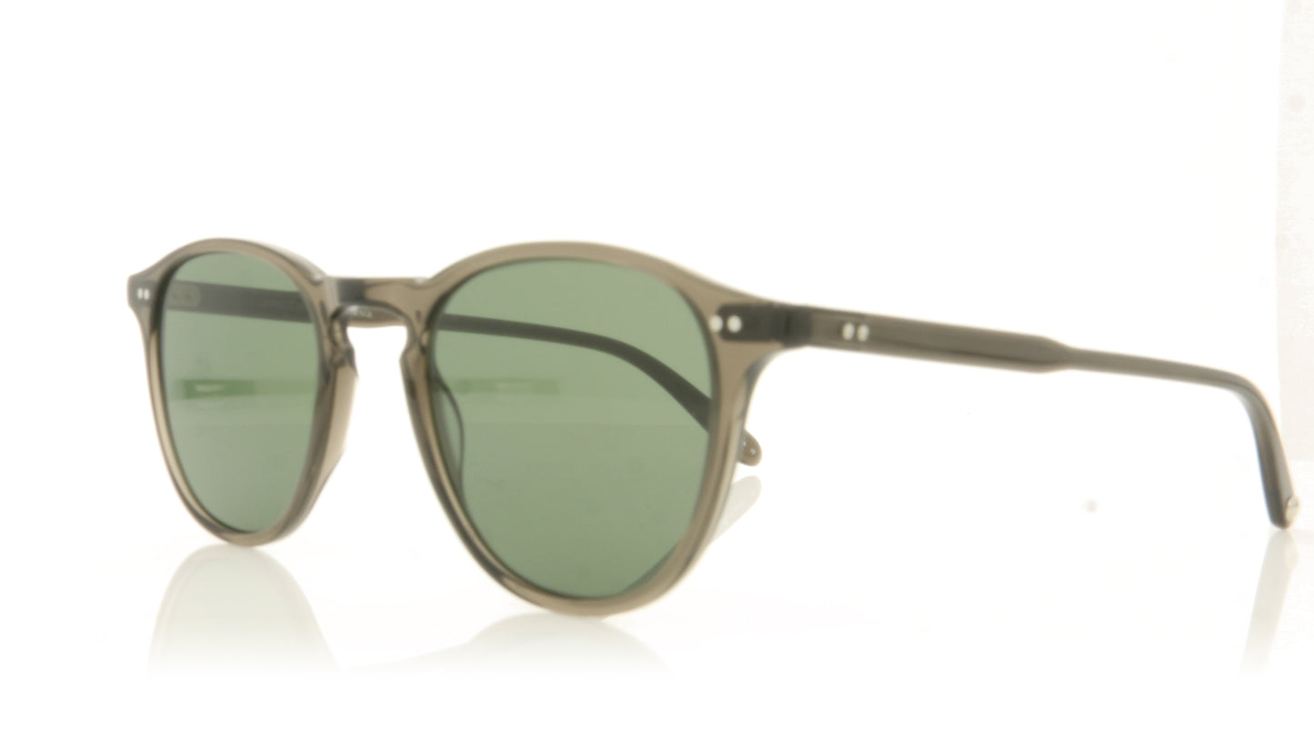 Garrett Leight Hampton 2001 BLGL/SFPG15 Black Glass Sunglasses - Angle